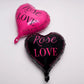 Rose Love Romantic Flower bag with matching balloon set included - Elegant Supply