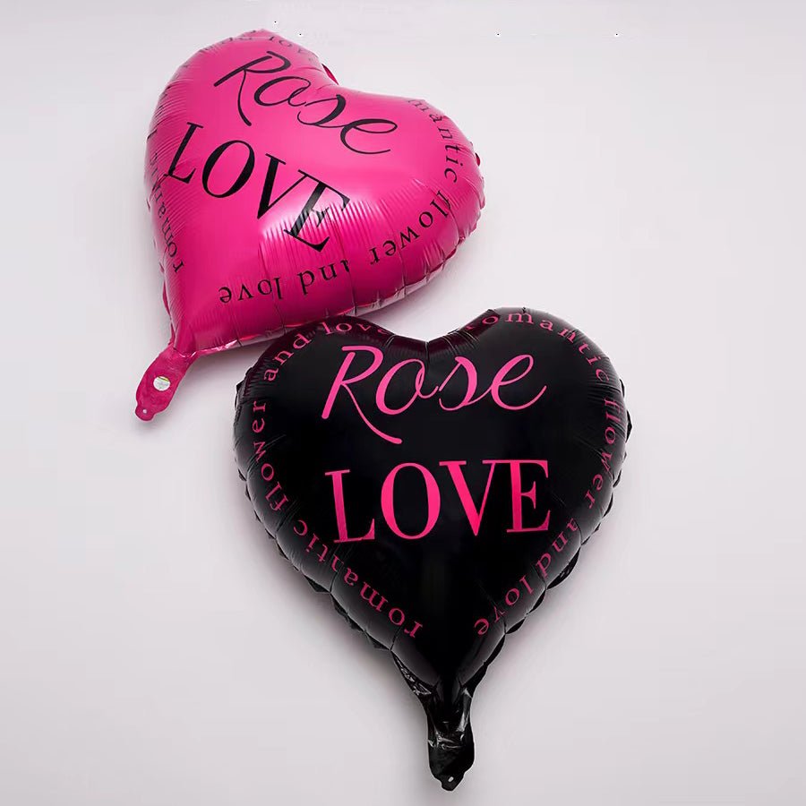 Rose Love Romantic Flower bag with matching balloon set included - Elegant Supply