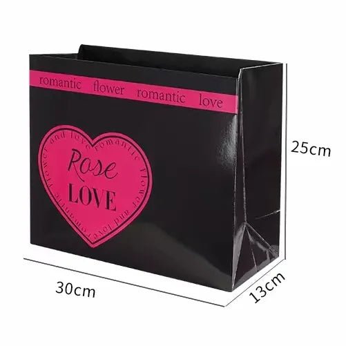 Rose Love Romantic Flower bag with matching balloon set included - Elegant Supply