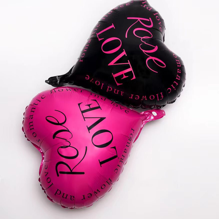 Rose Love Romantic Flower bag with matching balloon set included - Elegant Supply