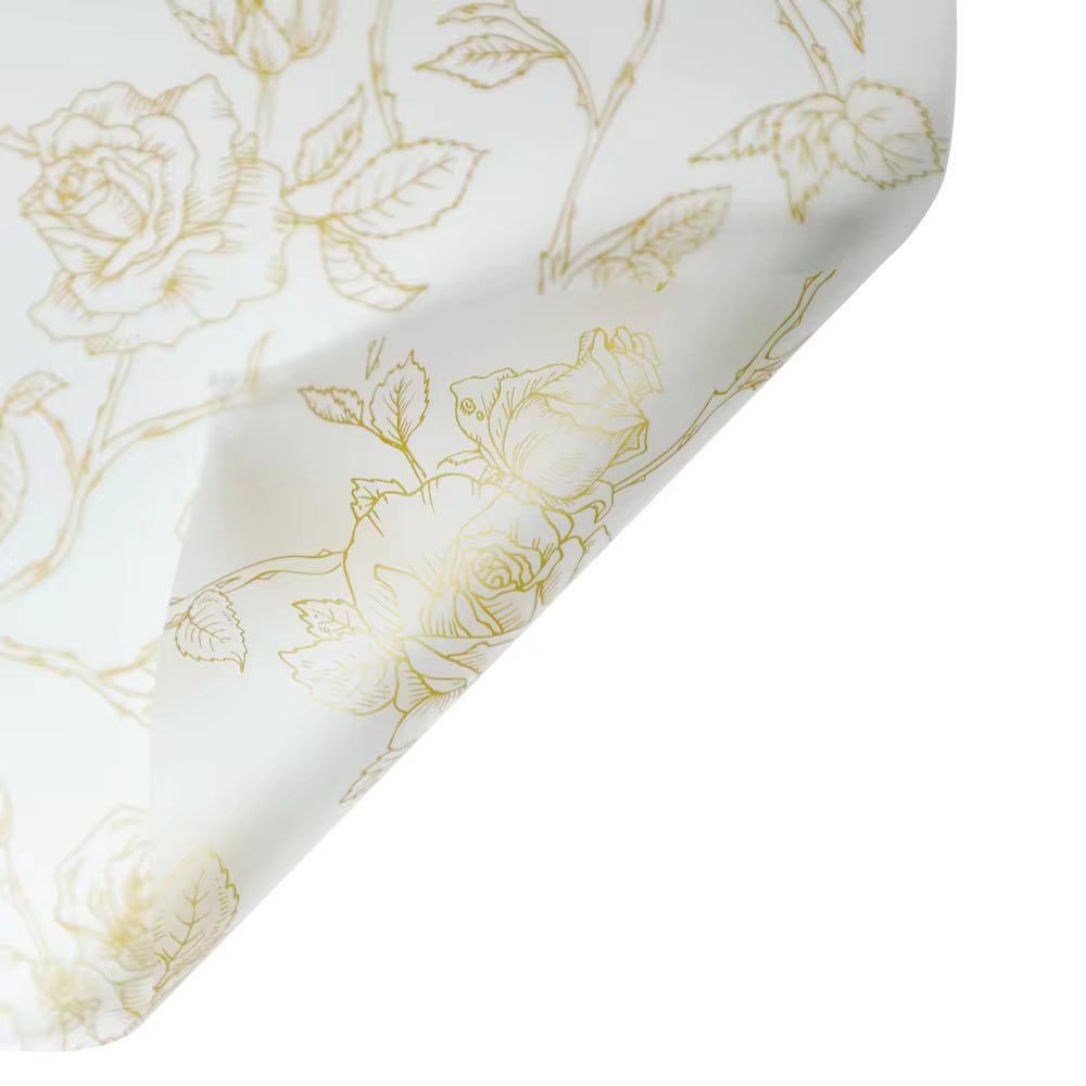 Rose Printing Design Flower Wrapping Paper (20pcs/bag) - Elegant Supply