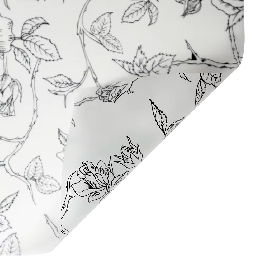 Rose Printing Design Flower Wrapping Paper (20pcs/bag) - Elegant Supply