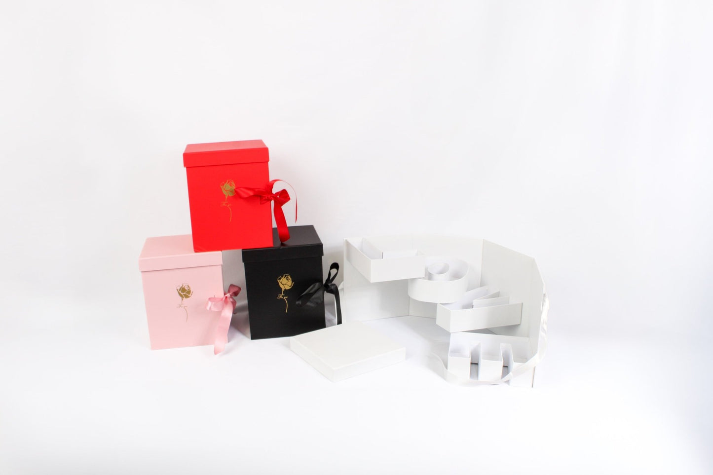 Rotating Monogram Love Flower Gift Box - Elegant Supply