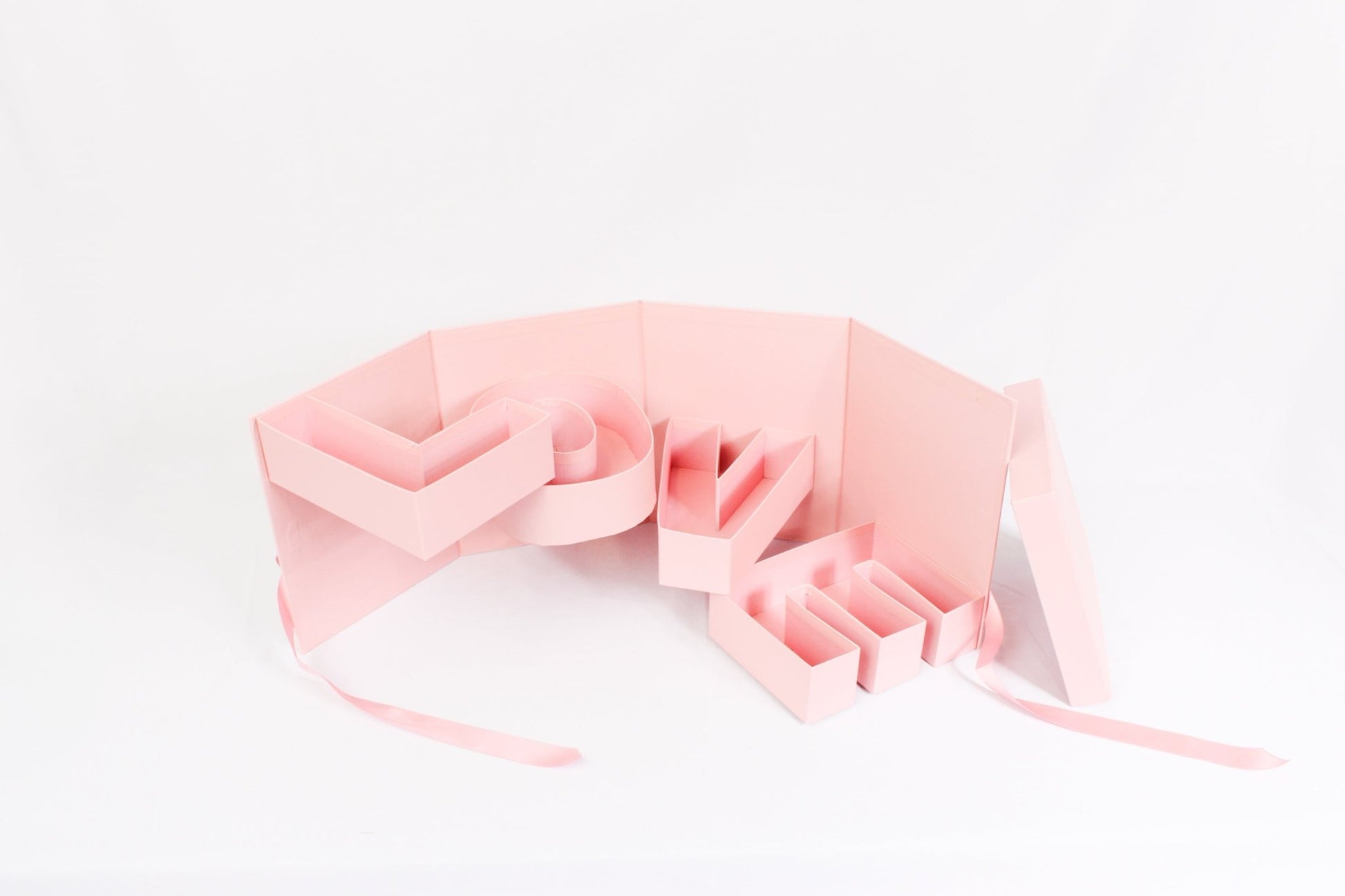 Rotating Monogram Love Flower Gift Box - Elegant Supply