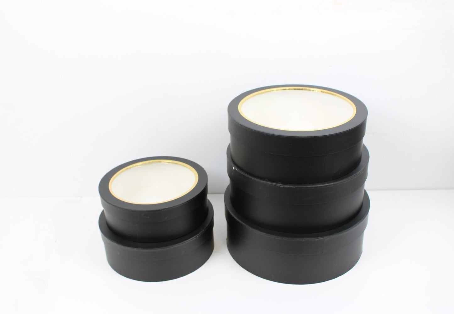 Round Flower Gift Box with clear lid - Elegant Supply