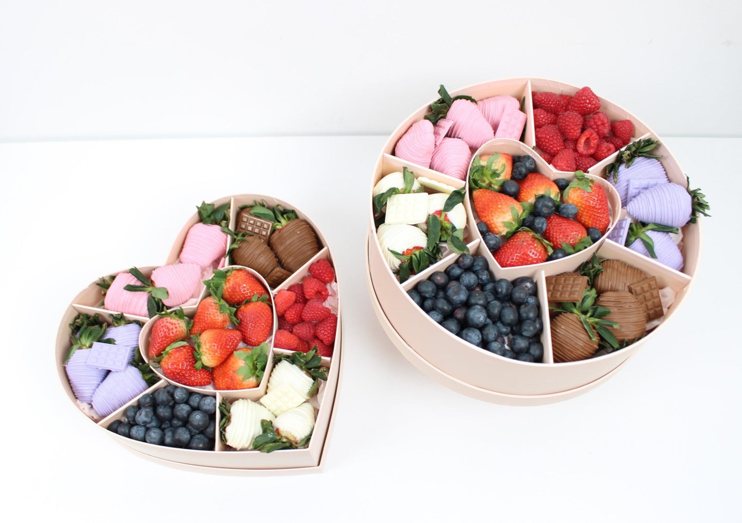 Round Flower Gift Box with Sections - Elegant Supply