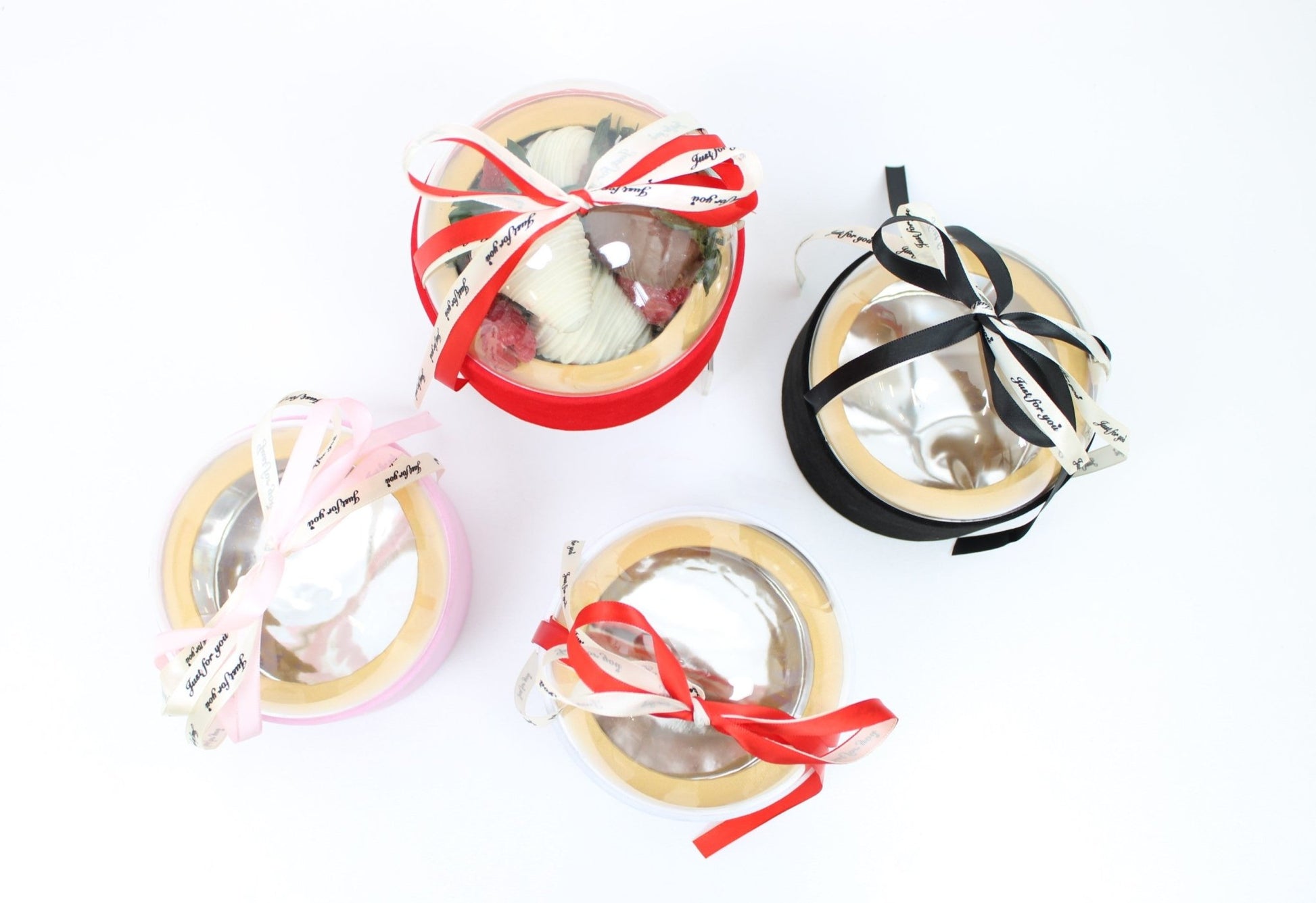 Round Globe Clear Top Flower Gift Box with Ribbon - Elegant Supply