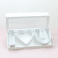 [SAMPLE] Fillable I Love you Rectangle Flower Gift Box with Clear Lid - Elegant Supply