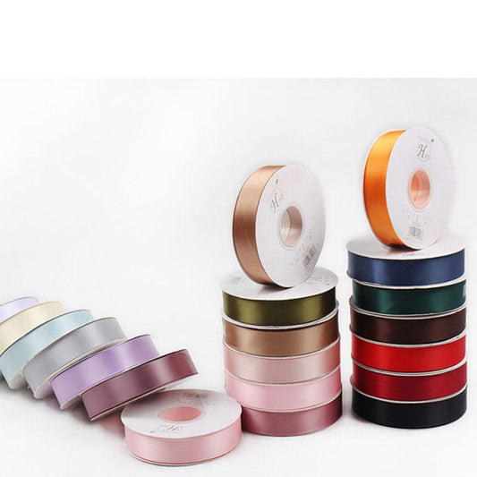 Satin Single Side Macaron Ribbon – 2.5cm x 45Y - Elegant Supply