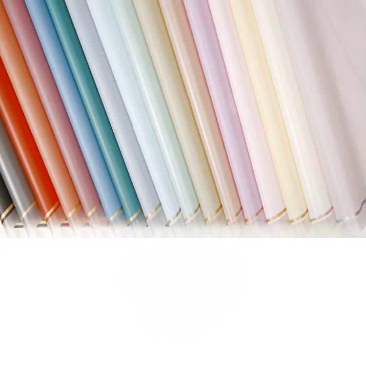 Sheer Jelly Waterproof Flower Wrapping Paper - Elegant Supply