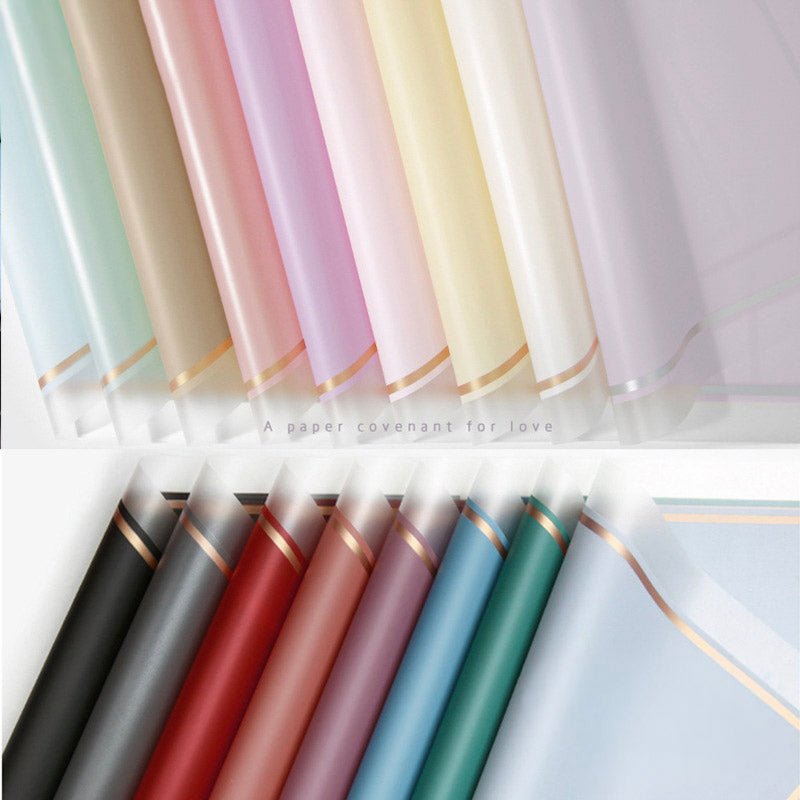 Sheer Jelly Waterproof Flower Wrapping Paper - Elegant Supply