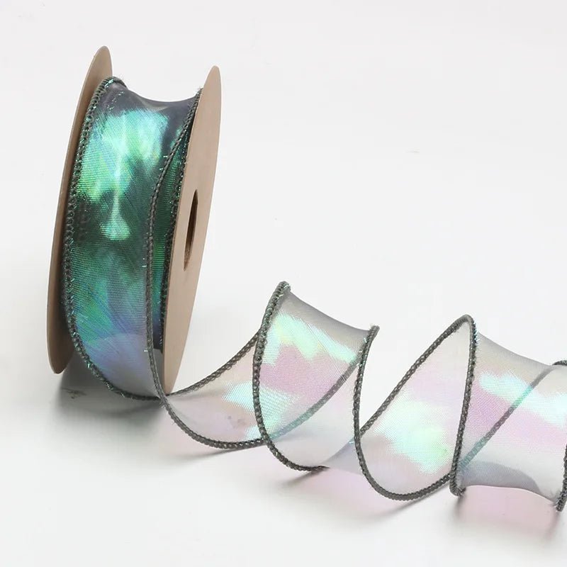 Shiny Mesh Silk Ribbon Roll For Flower Bouquet & Gift Wrapping - Elegant Supply