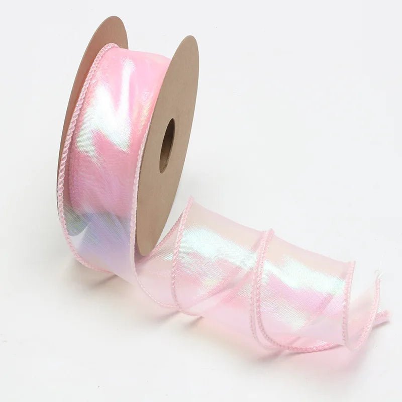 Shiny Mesh Silk Ribbon Roll For Flower Bouquet & Gift Wrapping - Elegant Supply
