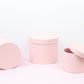 Shiny Round Flower Hat Box with Lid - Elegant Supply