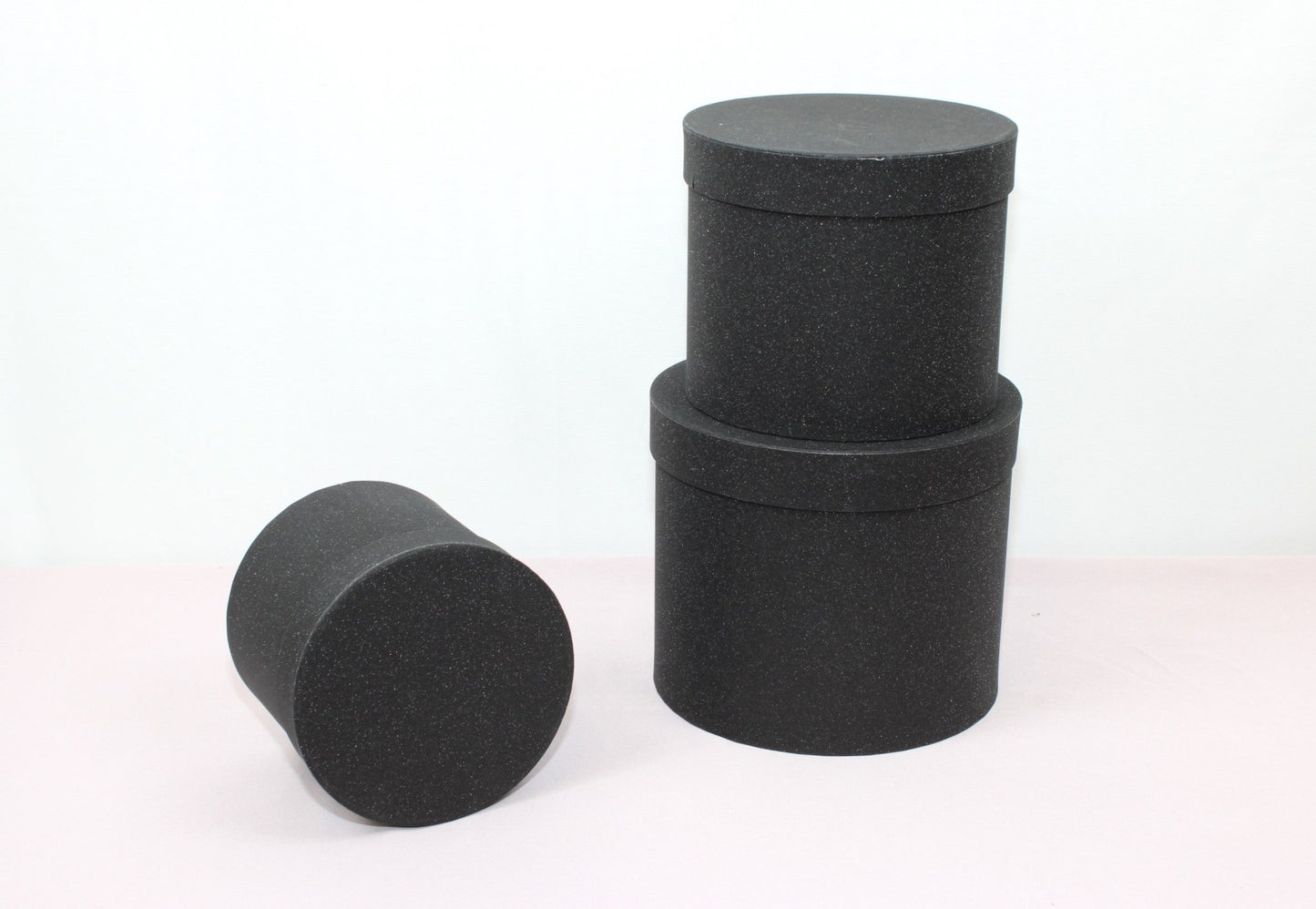 Shiny Round Flower Hat Box with Lid - Elegant Supply