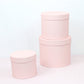 Shiny Round Flower Hat Box with Lid - Elegant Supply