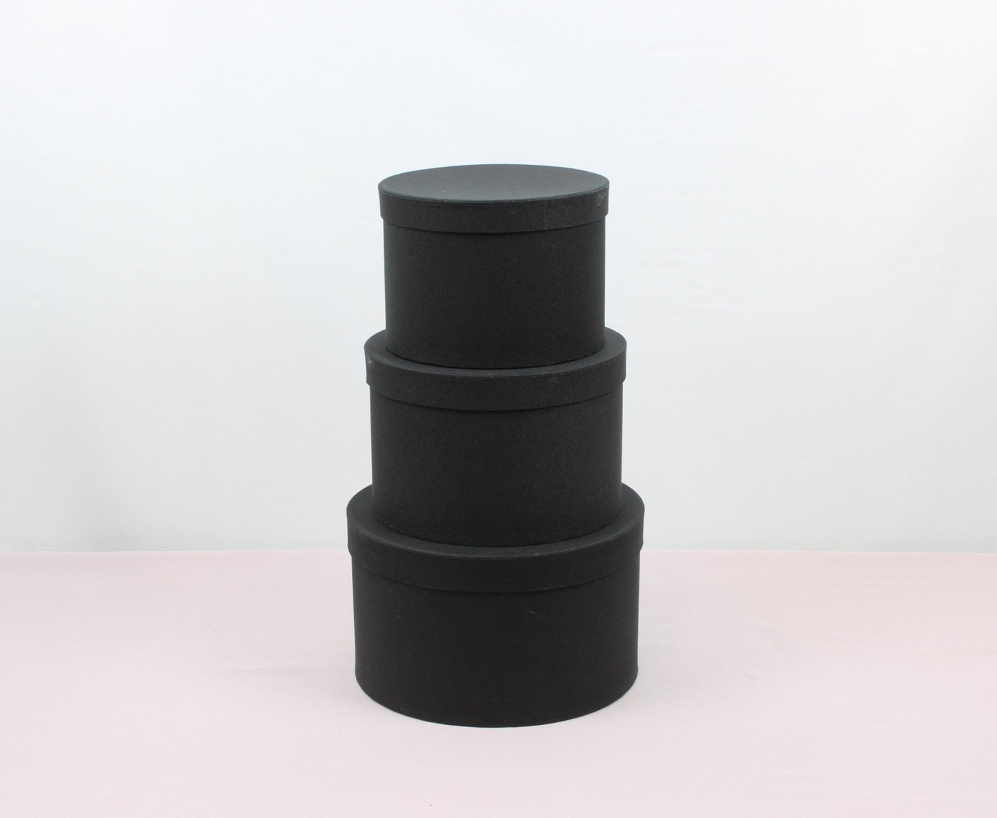 Shiny Shallow Round Flower Hat Box with Lid - Various Colors and Sizes - For Preserved Roses / Gift / Chocolate Strawberries Arrangements - Elegant Supply