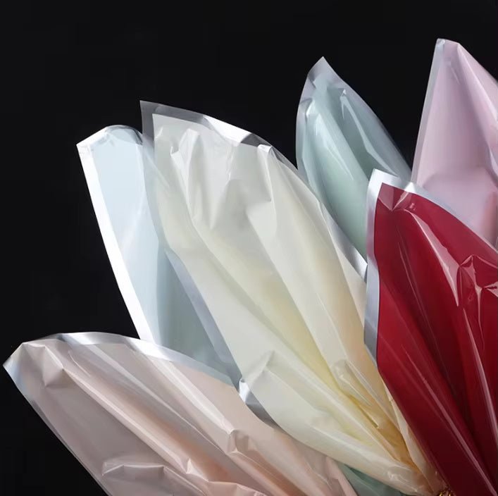 Silver Edge Flower Wrapping Paper (20pcs/bag) - Elegant Supply