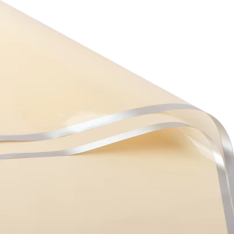 Silver Edge Flower Wrapping Paper (20pcs/bag) - Elegant Supply