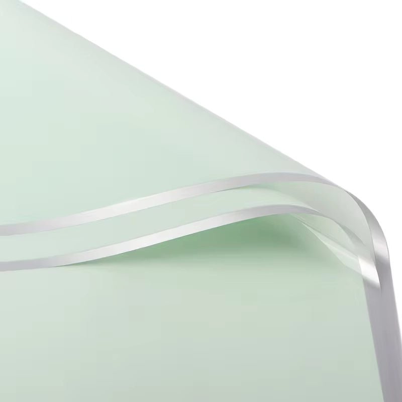 Silver Edge Flower Wrapping Paper (20pcs/bag) - Elegant Supply