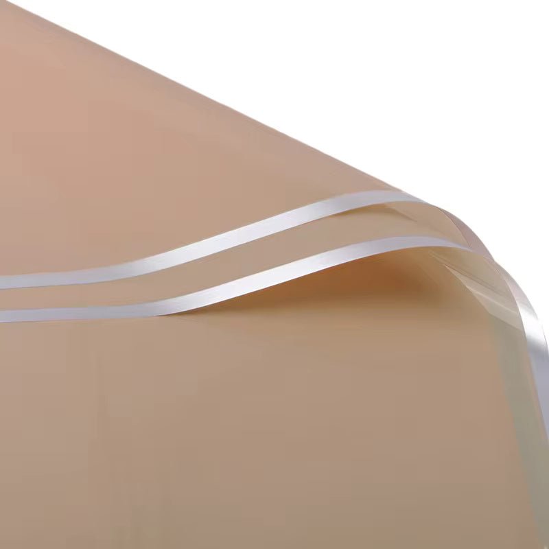 Silver Edge Flower Wrapping Paper (20pcs/bag) - Elegant Supply