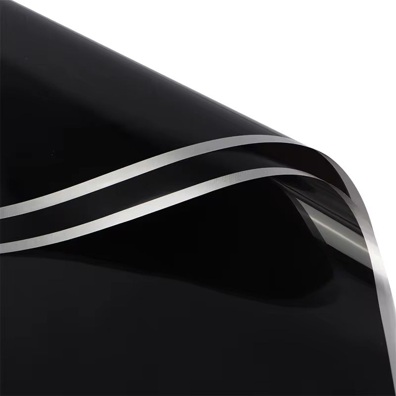 Silver Edge Flower Wrapping Paper (20pcs/bag) - Elegant Supply