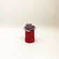 Single Flower Velvet Mini Round Box - Elegant Supply