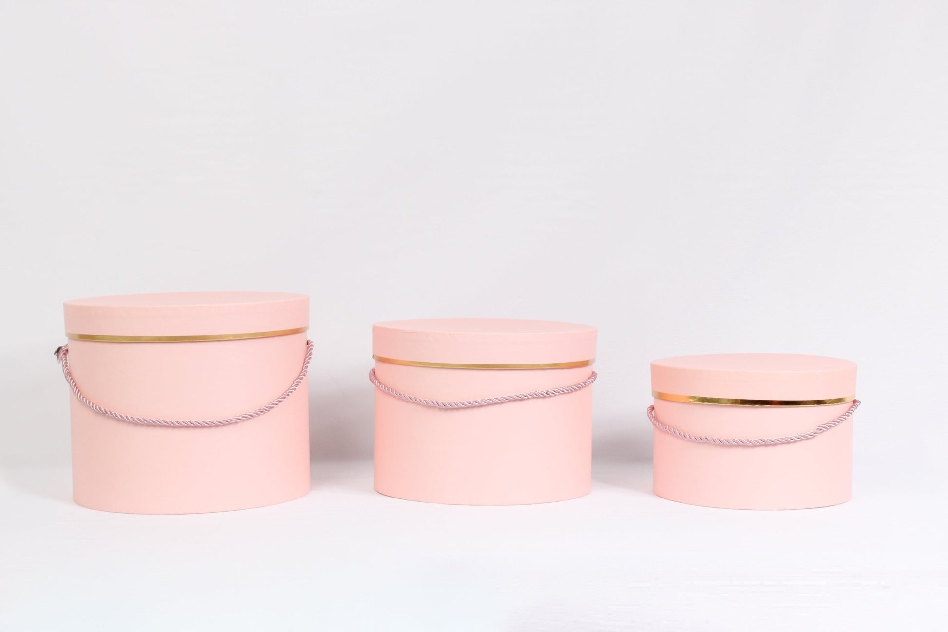 Single Gold Rim Cylinder Flower Gift Box - Elegant Supply