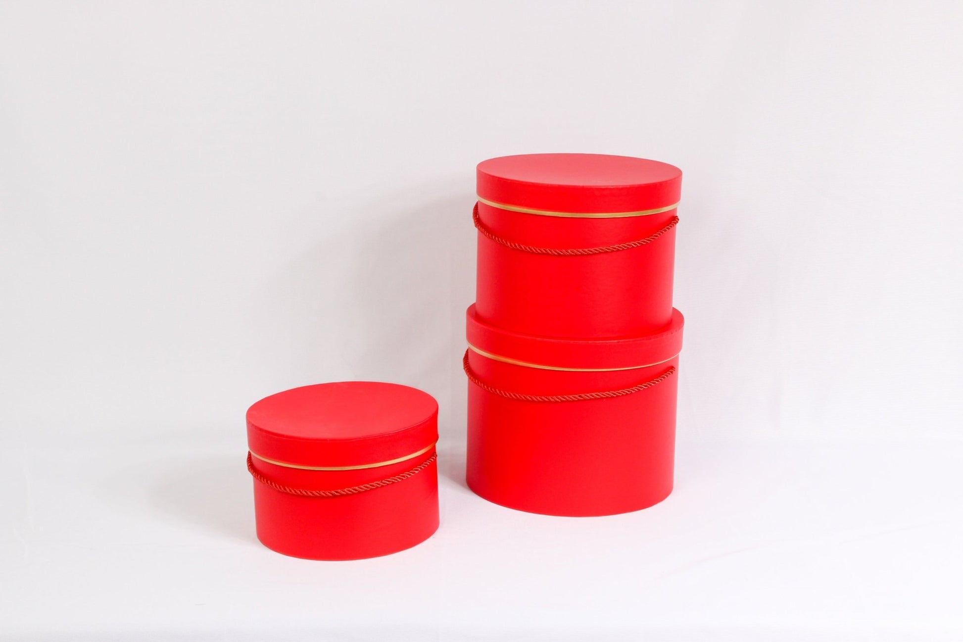 Single Gold Rim Cylinder Flower Gift Box - Elegant Supply