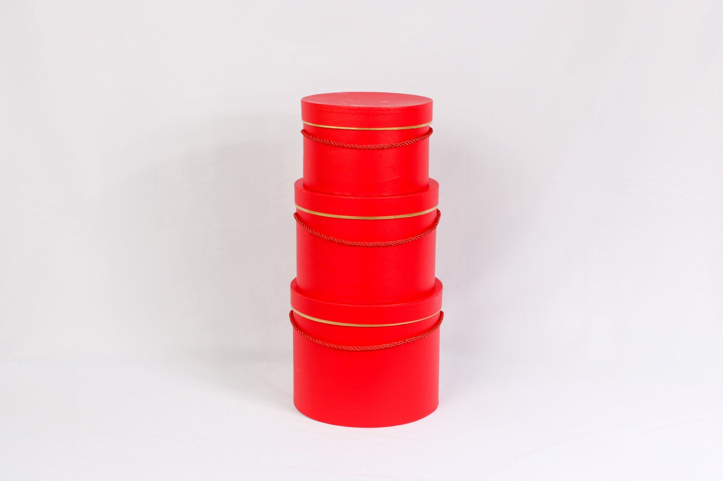 Single Gold Rim Cylinder Flower Gift Box - Elegant Supply