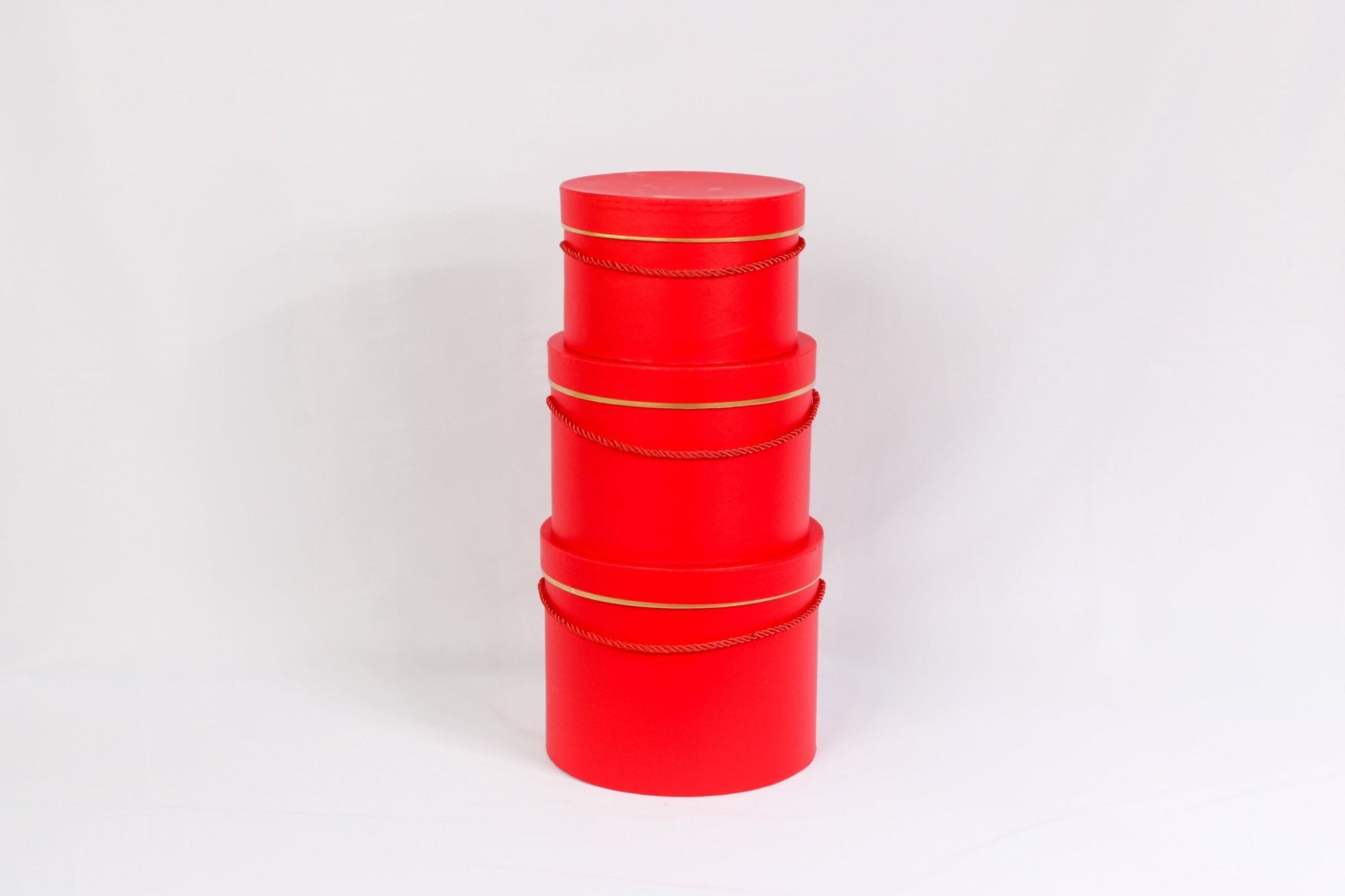 Single Gold Rim Cylinder Flower Gift Box - Elegant Supply