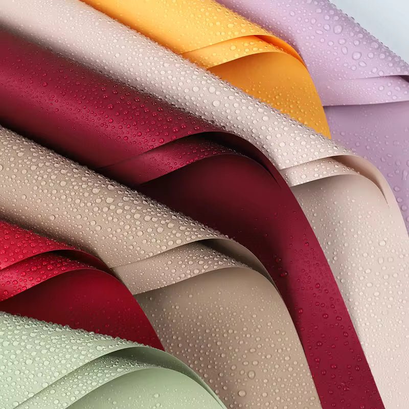 Solid Color Korean Inspired Flower Wrapping Paper (20pcs/bag) - Elegant Supply