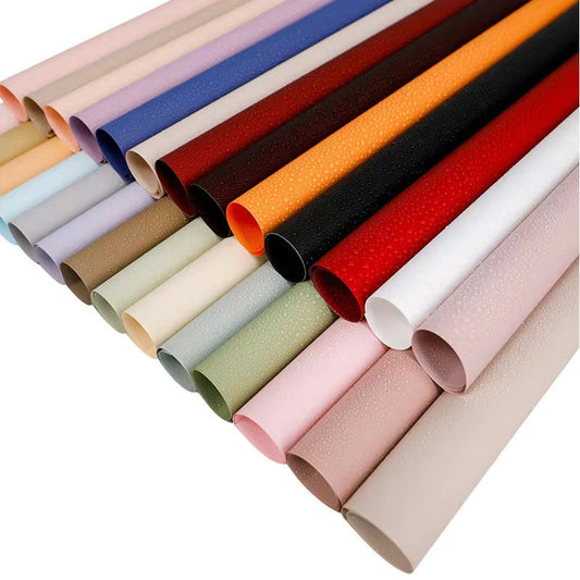 Solid Color Korean Inspired Flower Wrapping Paper (20pcs/bag) - Elegant Supply