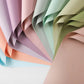 Solid Color Korean Inspired Flower Wrapping Paper (20pcs/bag) - Elegant Supply