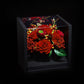 Square Acrylic Flower Gift Box For Preserved Rose Flowers - Elegant Supply