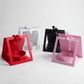Square Clear Window Heart - Shaped Insert Flower Gift Box with Ribbon - Elegant Supply