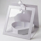 Square Clear Window Heart - Shaped Insert Flower Gift Box with Ribbon - Elegant Supply
