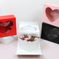 Square Magentic Heart Flower Gift Box - Elegant Supply