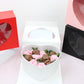 Square Magentic Heart Flower Gift Box - Elegant Supply