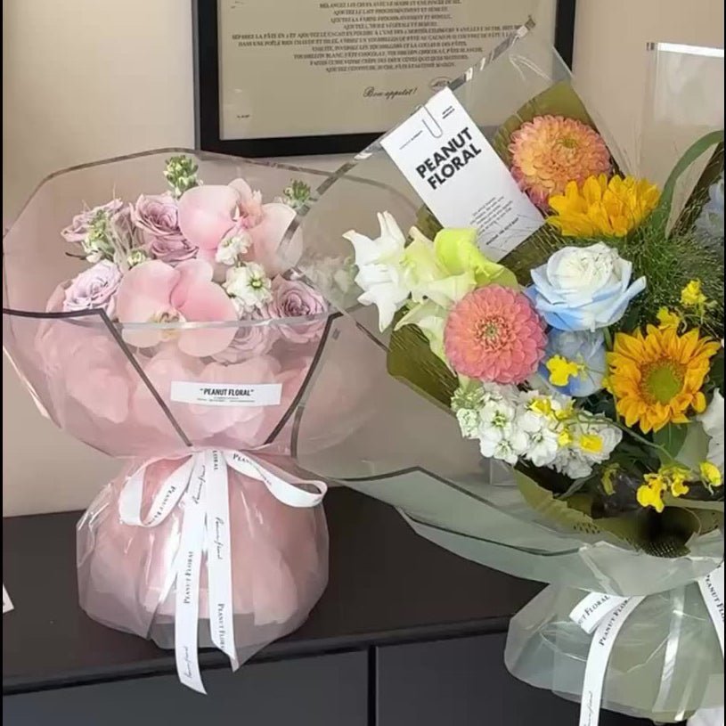 Starlight Silver Edge Waterproof Flower Wrapping Paper - Elegant Supply