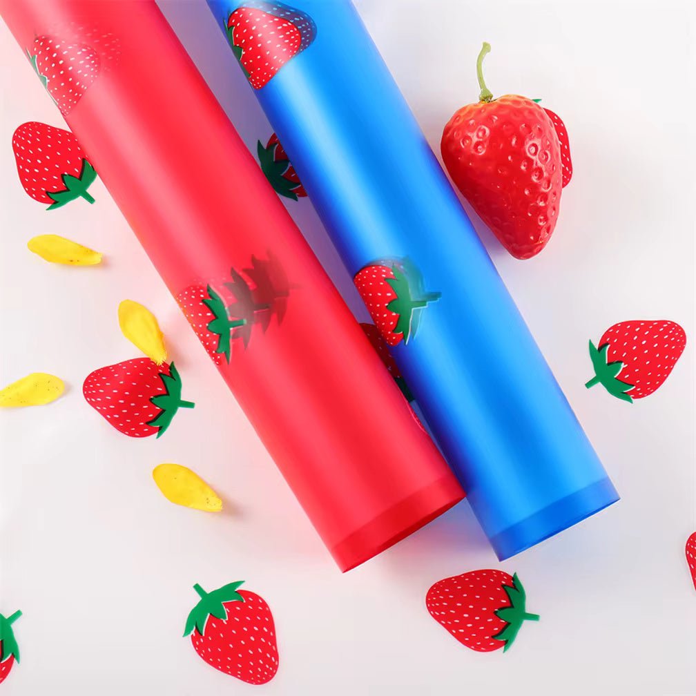 Strawberry Flower Wrapping Paper (20pcs/bag) - Elegant Supply