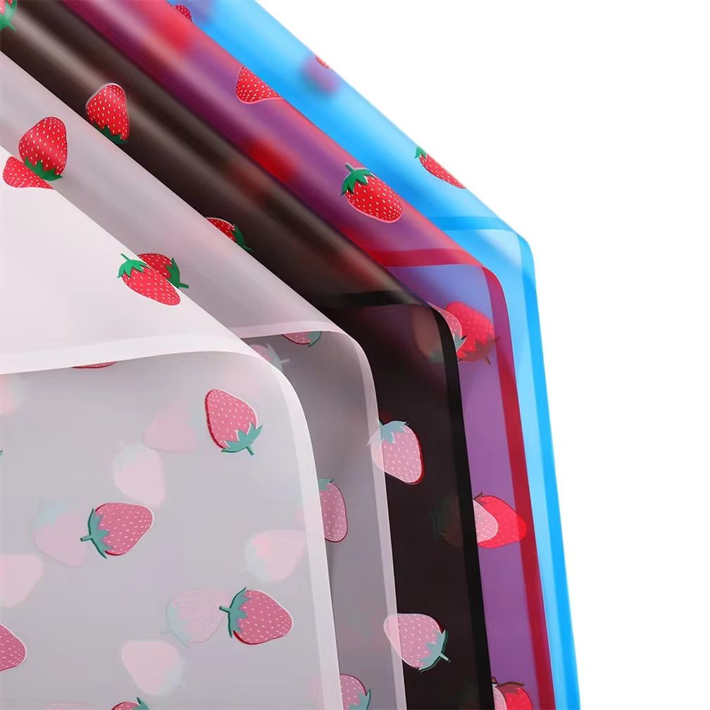 Strawberry Flower Wrapping Paper (20pcs/bag) - Elegant Supply