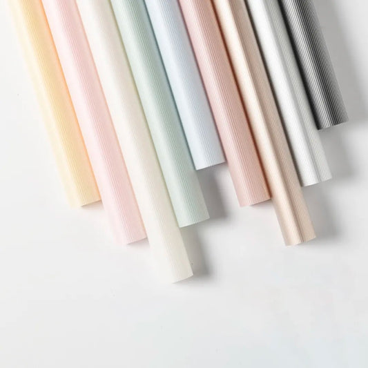 Stripe Lines Flower Wrapping Paper (20pcs/bag) - Elegant Supply