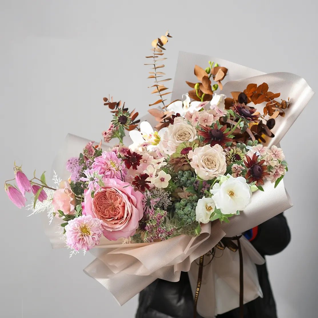 Stripe Lines Flower Wrapping Paper (20pcs/bag) - Elegant Supply