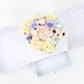 Surprise Cube Flower Box with Heart Insert, Drawer and Ribbon - Elegant Supply