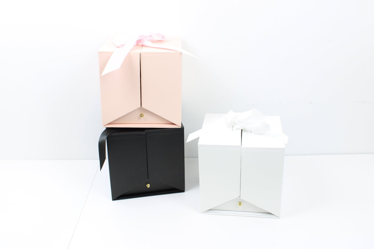 Surprise Cube Flower Box with Heart Insert, Drawer and Ribbon - Elegant Supply