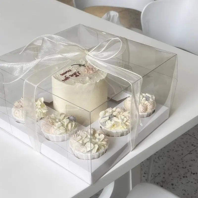Tall Transparent Bento Box (5 pcs / set) - Elegant Supply