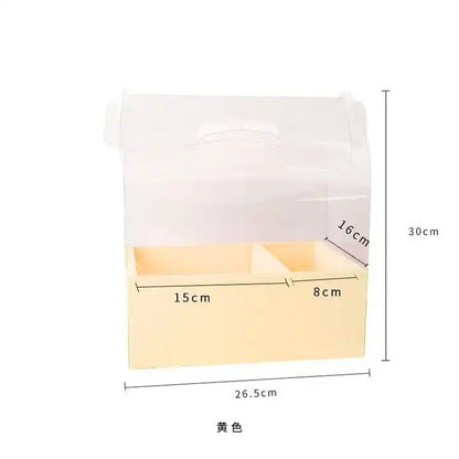 Transparent Flower Gift Box with Handle - Elegant Supply