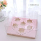 Transparent Pink Heart Shaped Cupcake Box (5pcs/set) - Elegant Supply