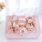 Transparent Pink Heart Shaped Cupcake Box (5pcs/set) - Elegant Supply